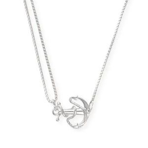 Alex and Ani Anchor Pull Chain Necklace Sterling Silver